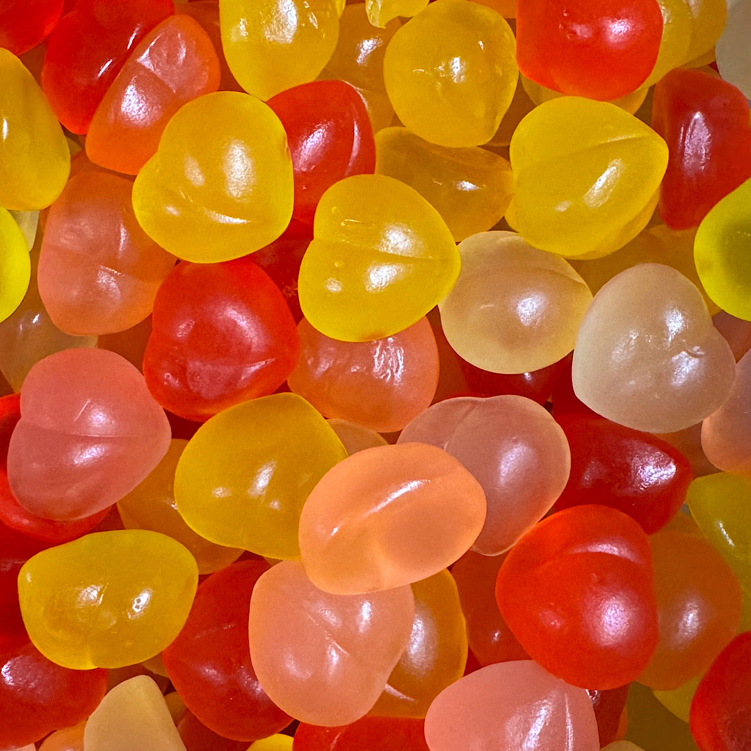Gummi Peach Hearts