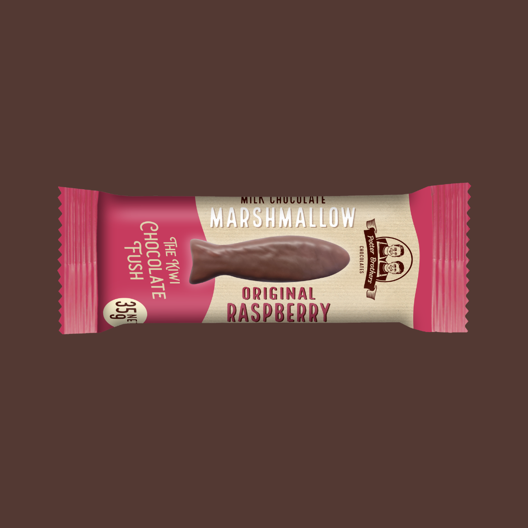 Raspberry Marshmallow Fush in Milk Chocolate
