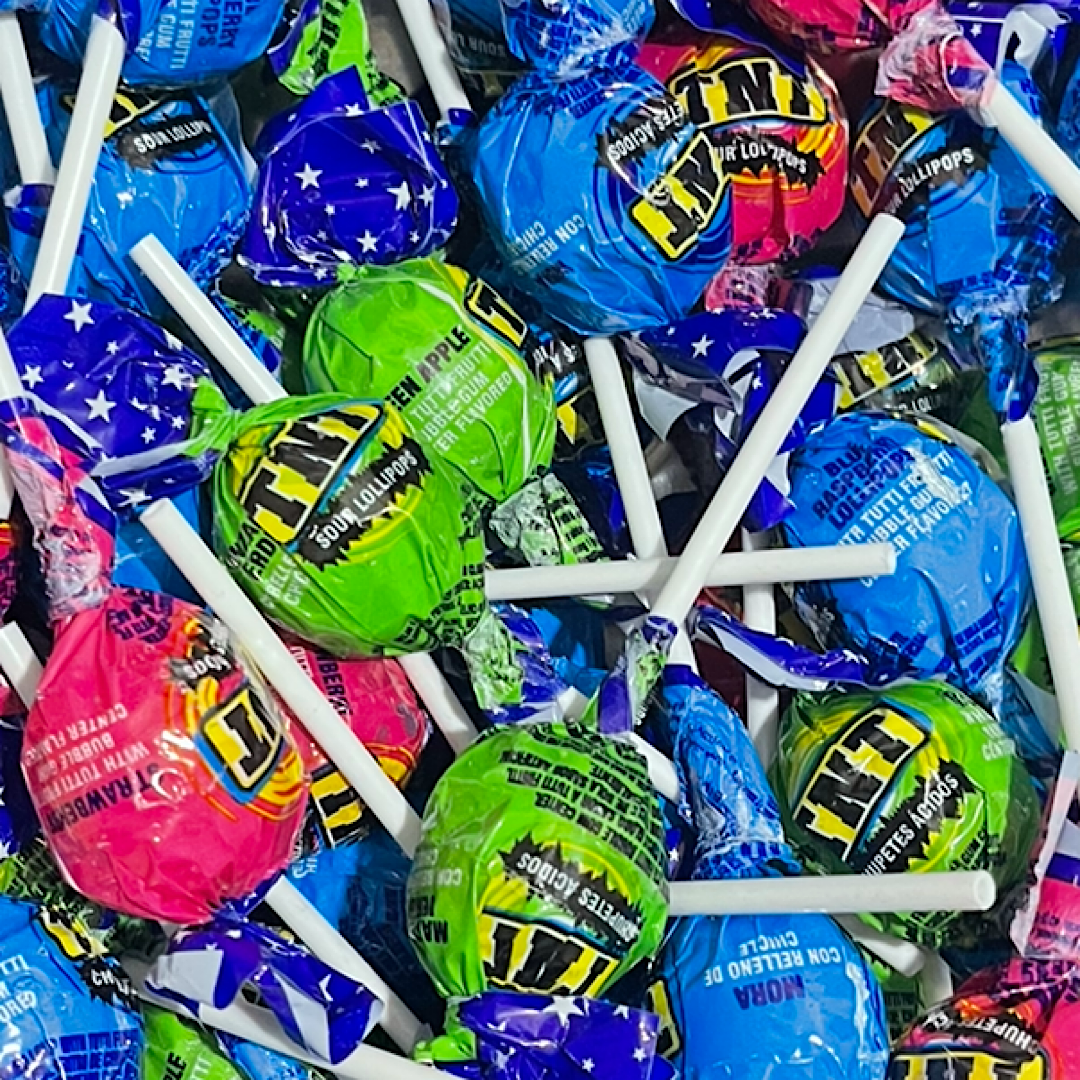 TNT Sour Lollipops