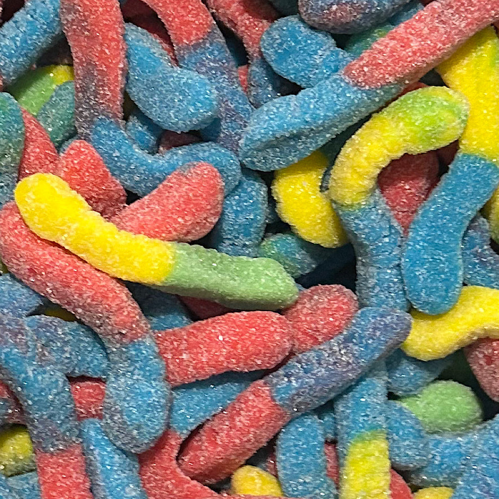 TNT Sour Worms Eat Sweet Lollies