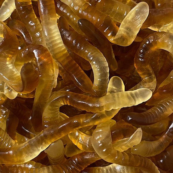 Gummi Cola Worms – Eat Sweet Lollies