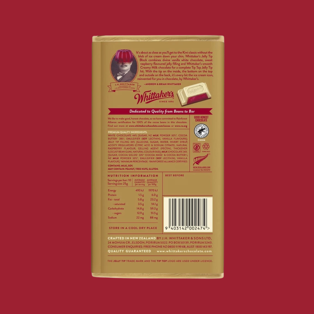 Whittaker's Jelly Tip Block