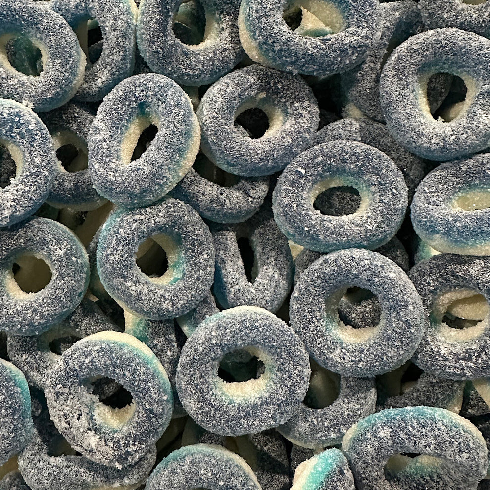 Sour Blue-raspberry Rings – Eat Sweet Lollies