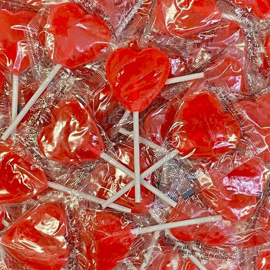 Red Heart Lollipops