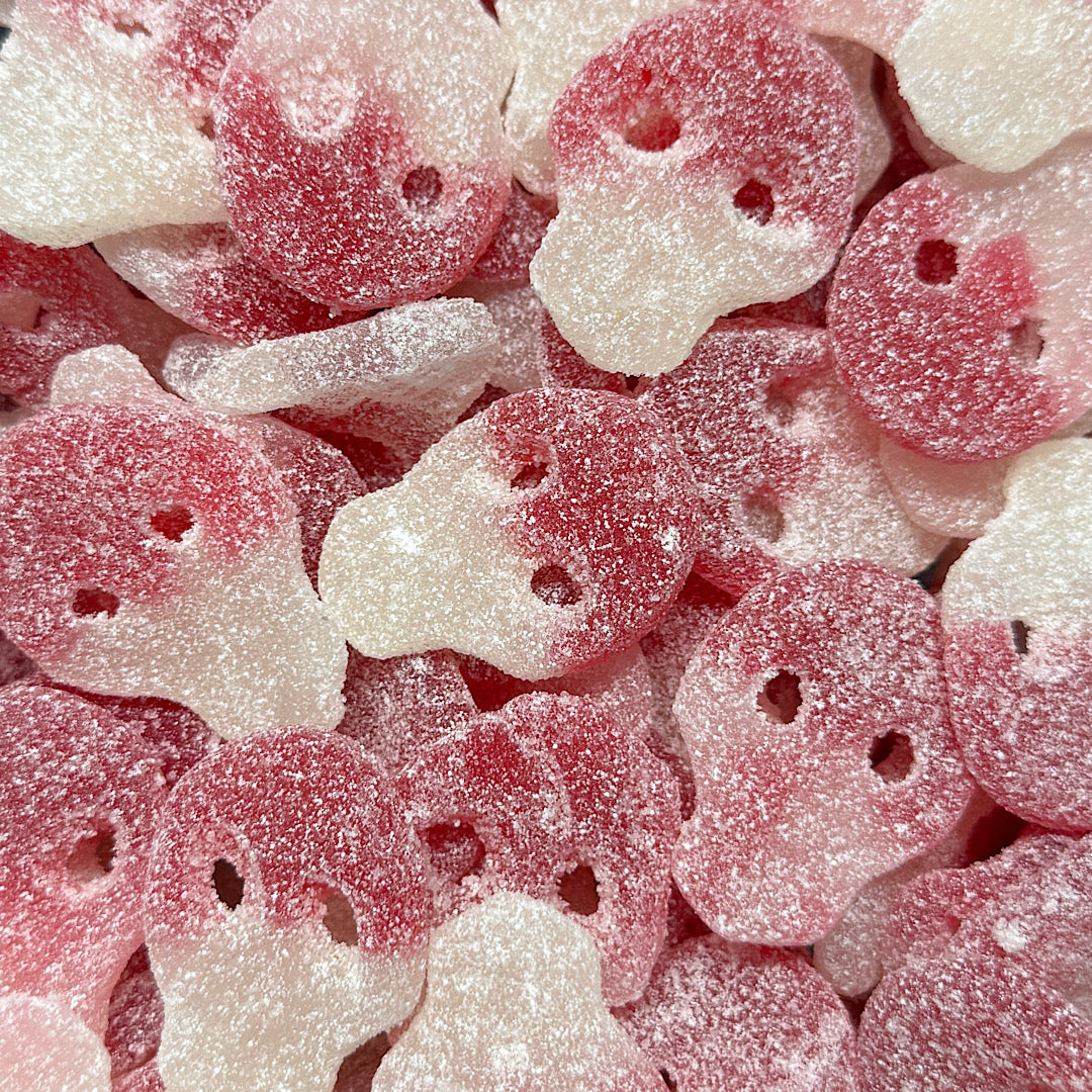 Fizzy Red White Skulls