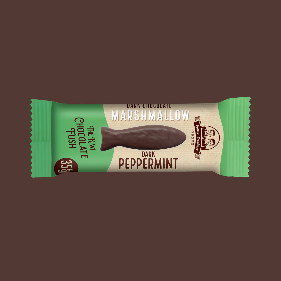 Mint Marshmallow Fush in Dark Chocolate