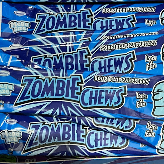 Zombie Chews Sour Blue Raspberry